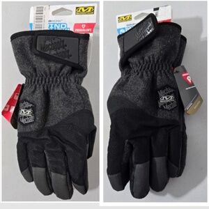 New Primaloft Mechanix Wear Gloves Mens Large Cold Work Gray Black NWT